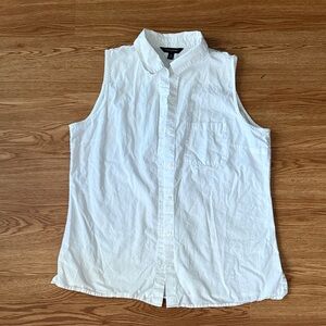 Banana Republic Cream Sleeveless Top